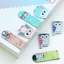 Venta al por mayor Creative Craft Paper Bookmark con Magnet / Super Cute Cartoon Book Marks